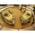 round glass top Led bar counter coffee table